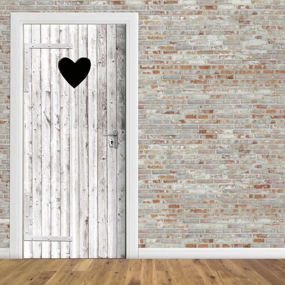 Stickerprofis Türtapete HELLE HERZ TÜR, Premiumklasse, selbstklebend günstig online kaufen