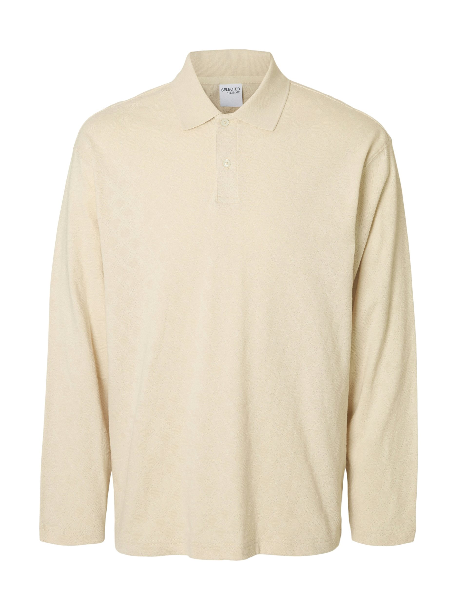 SELECTED HOMME Poloshirt SLHRELAXPAUL JACQUARD LS POLO