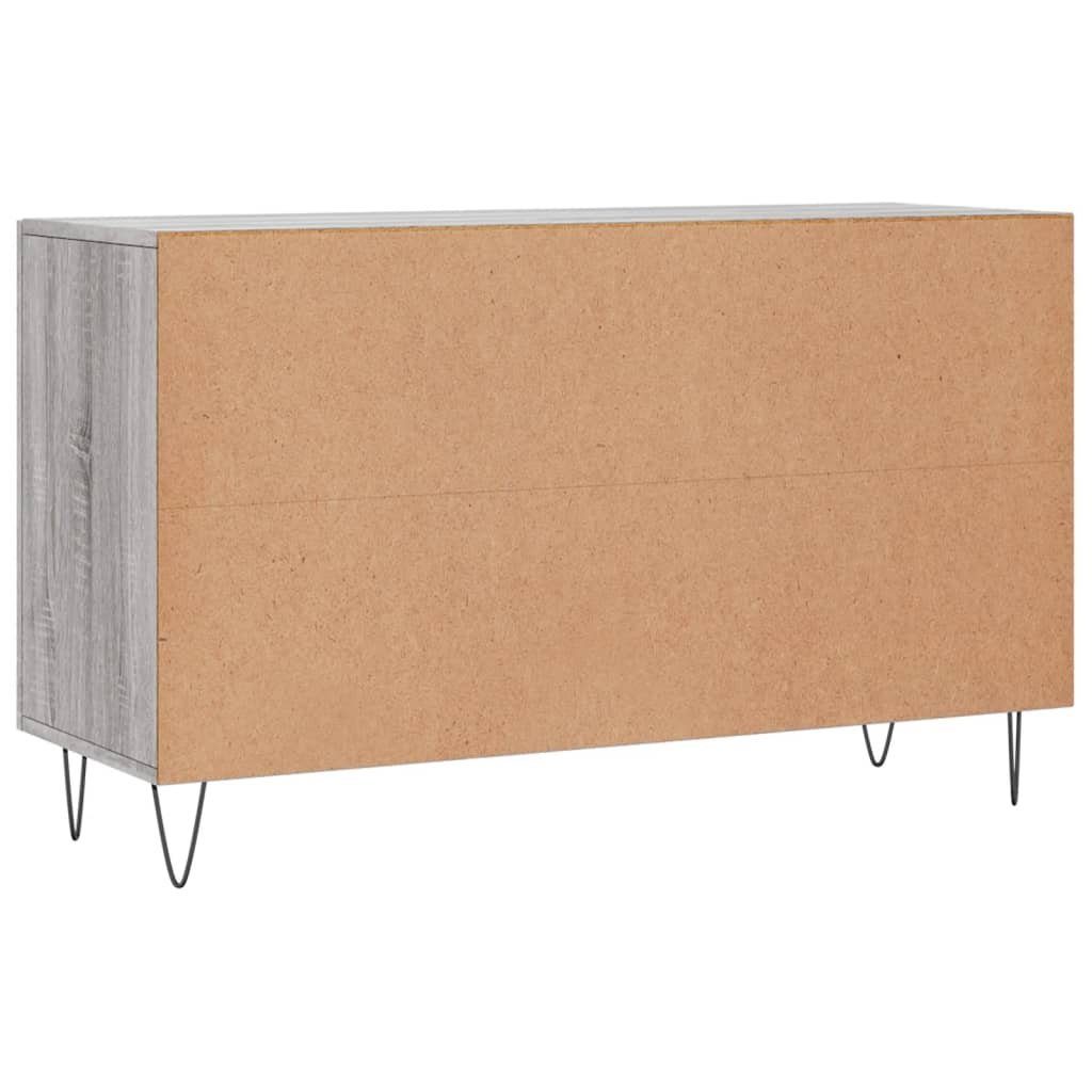 vidaXL Sideboard Sideboard cm Grau (1 St) Sonoma 100x36x60 Holzwerkstoff