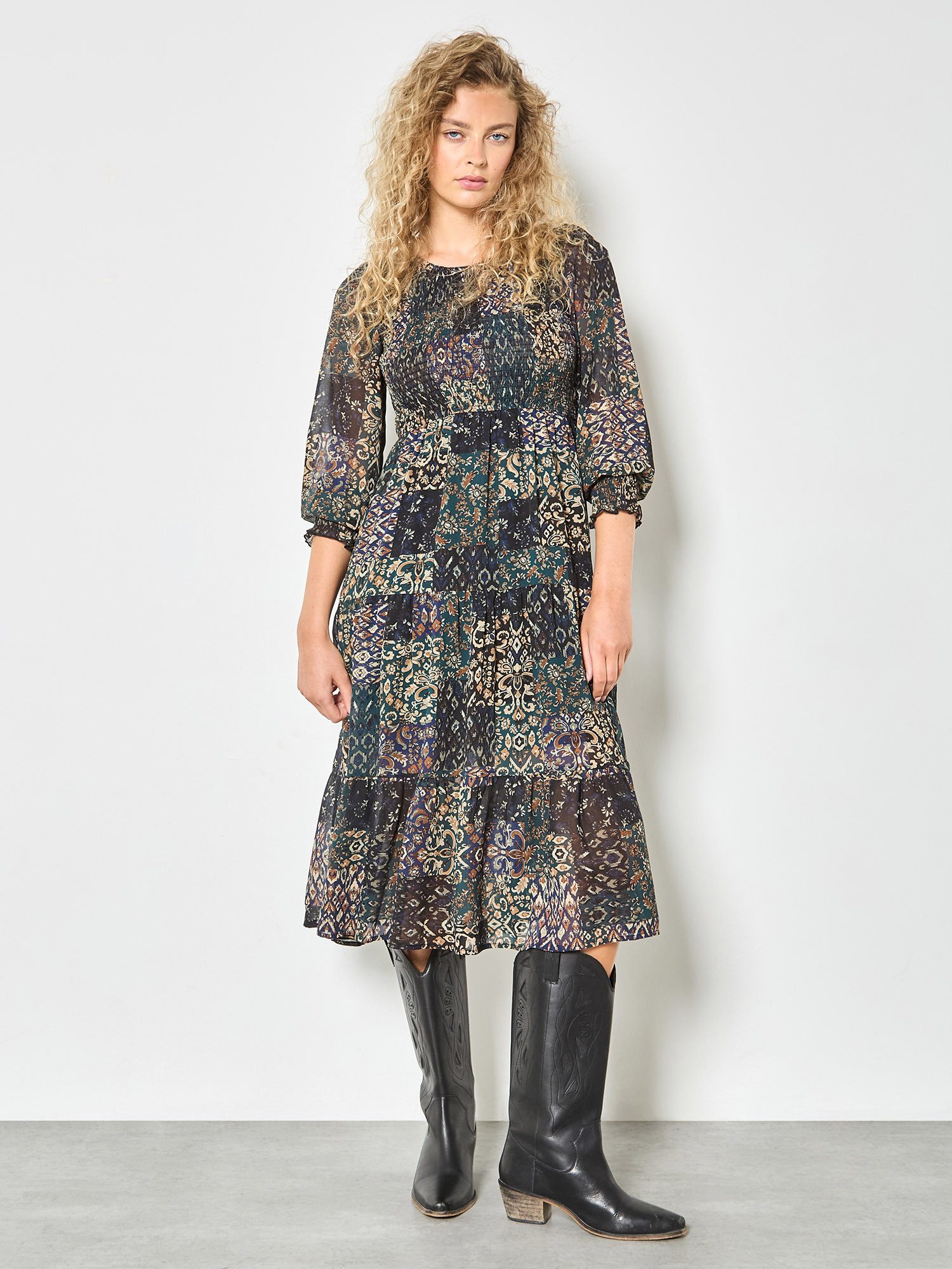 Druckkleid Midikleid