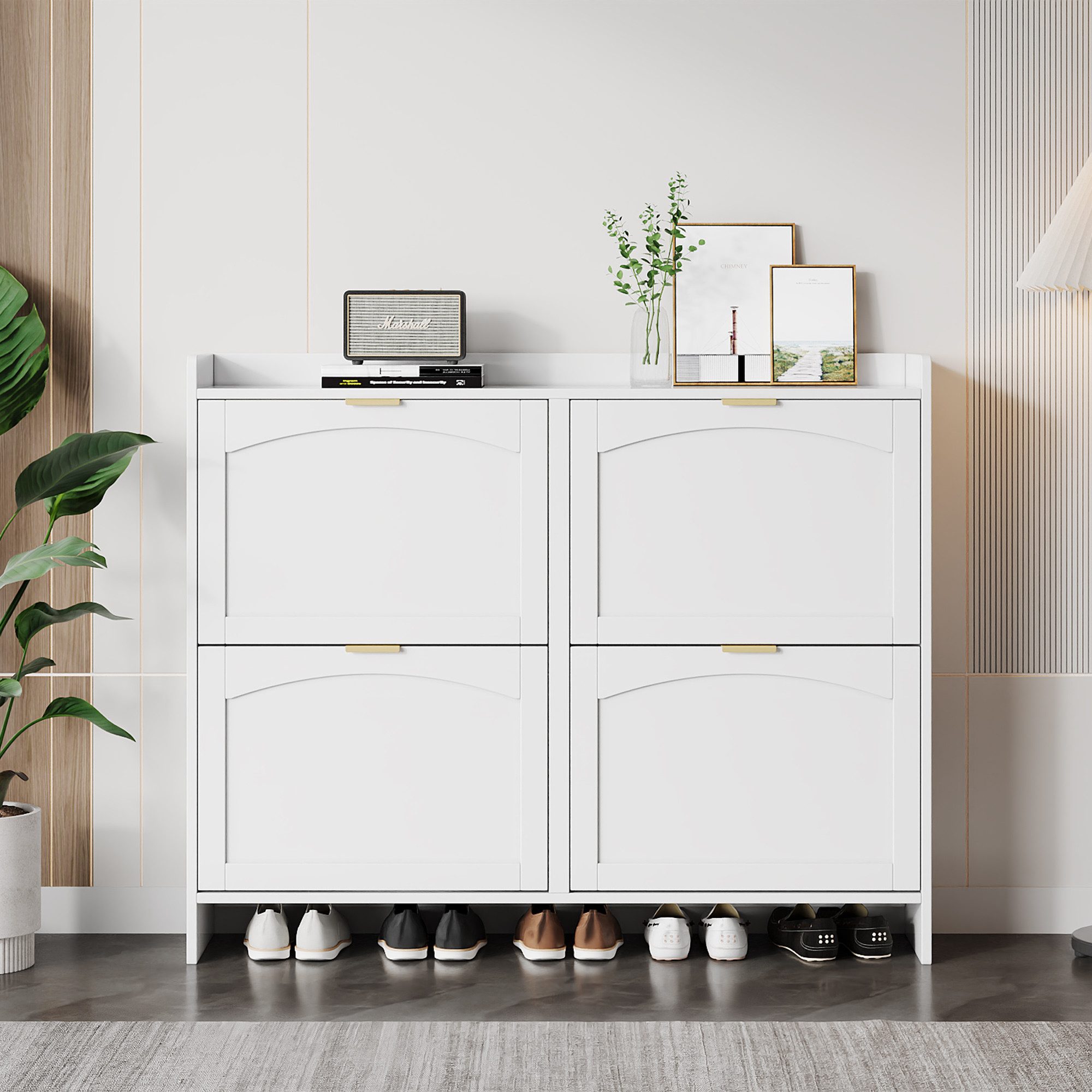 OKWISH Schuhschrank mit Stauraum (Schuhregal, Schuhkipper, günstig online kaufen