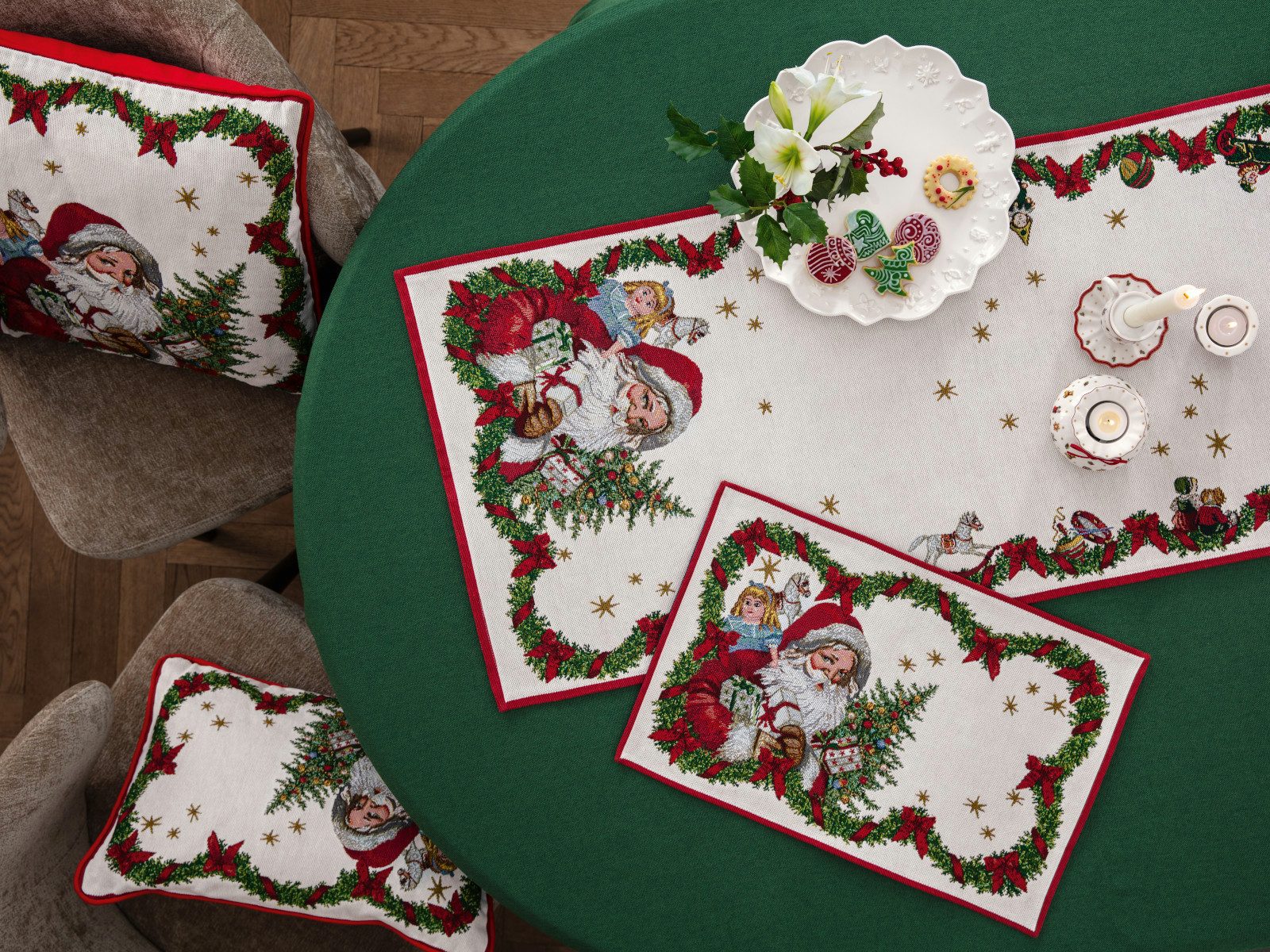 Villeroy & Boch Weihnachtsfigur Toy's Fantasy Gobelin Kissen Santa günstig online kaufen