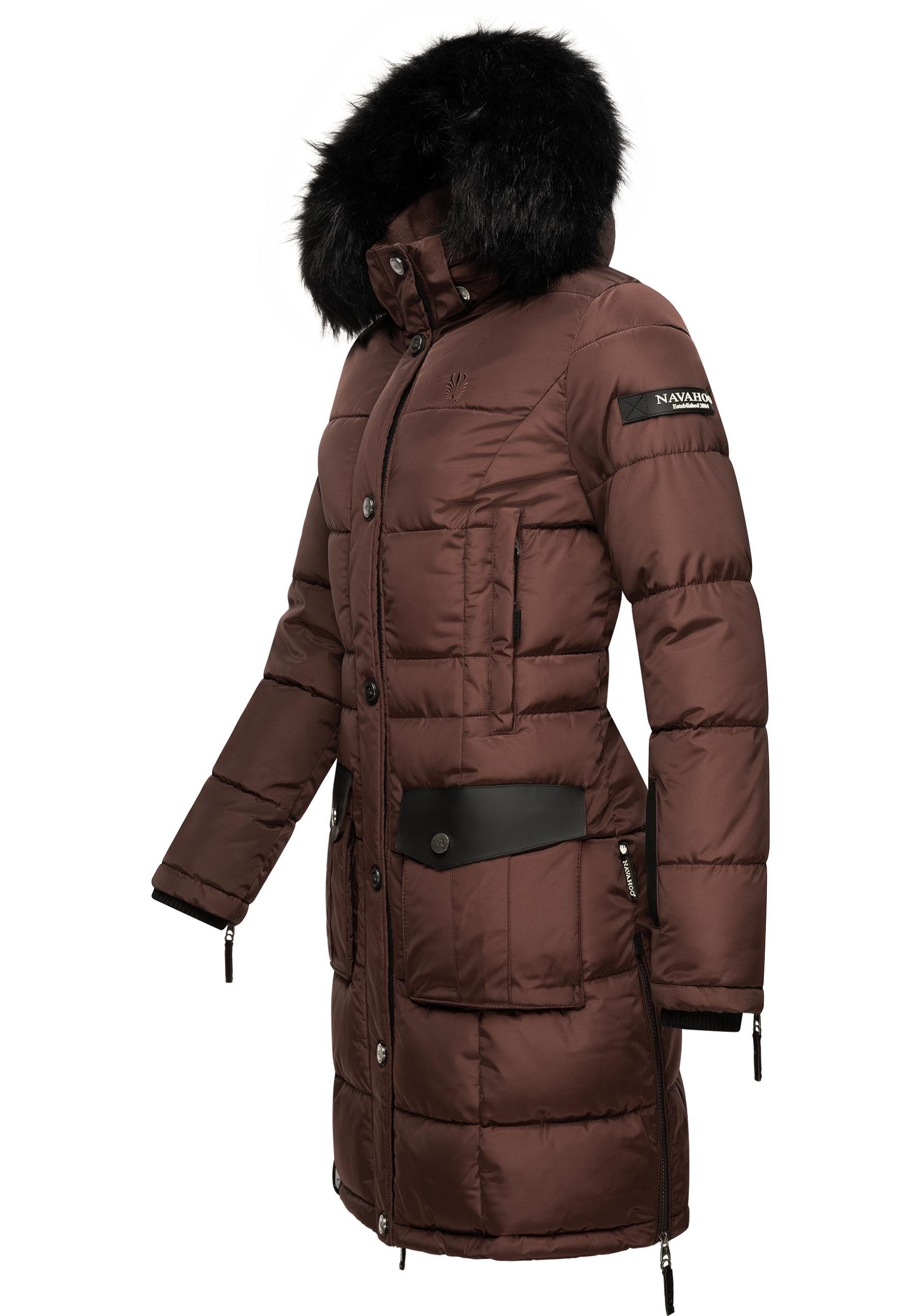 Navahoo Steppmantel Sinja stylischer Winter Parka günstig online kaufen