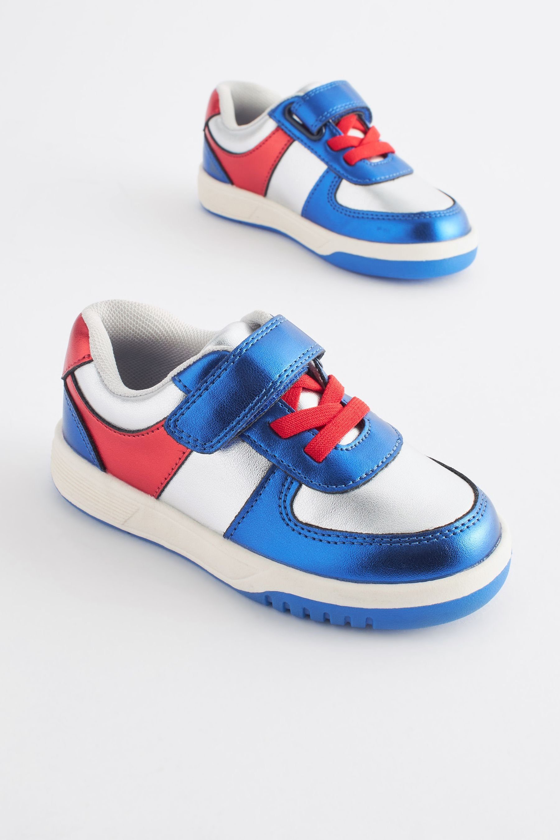 Next Schuh mit Klettverschluss Klettschuh Metallic Red/Blue (1-tlg)