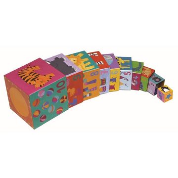 DJECO Spiel, DJ08503 Stapel Spielzeug: 10 funny blocks