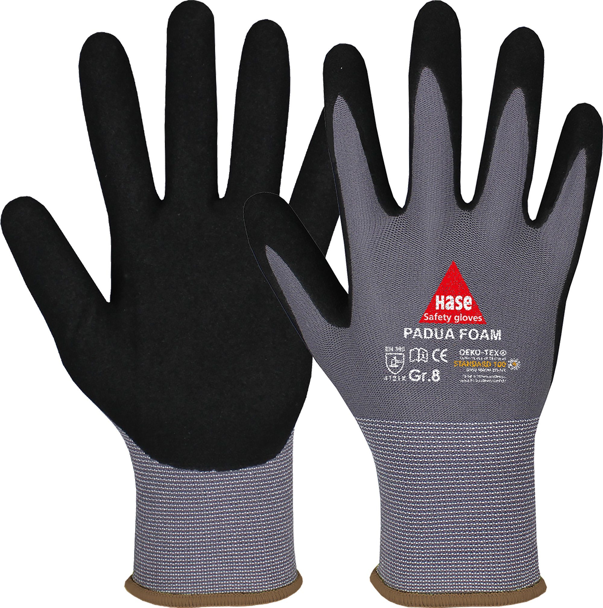 Hase Safety Gloves Montage-Handschuhe Padua Foam 10 Paar