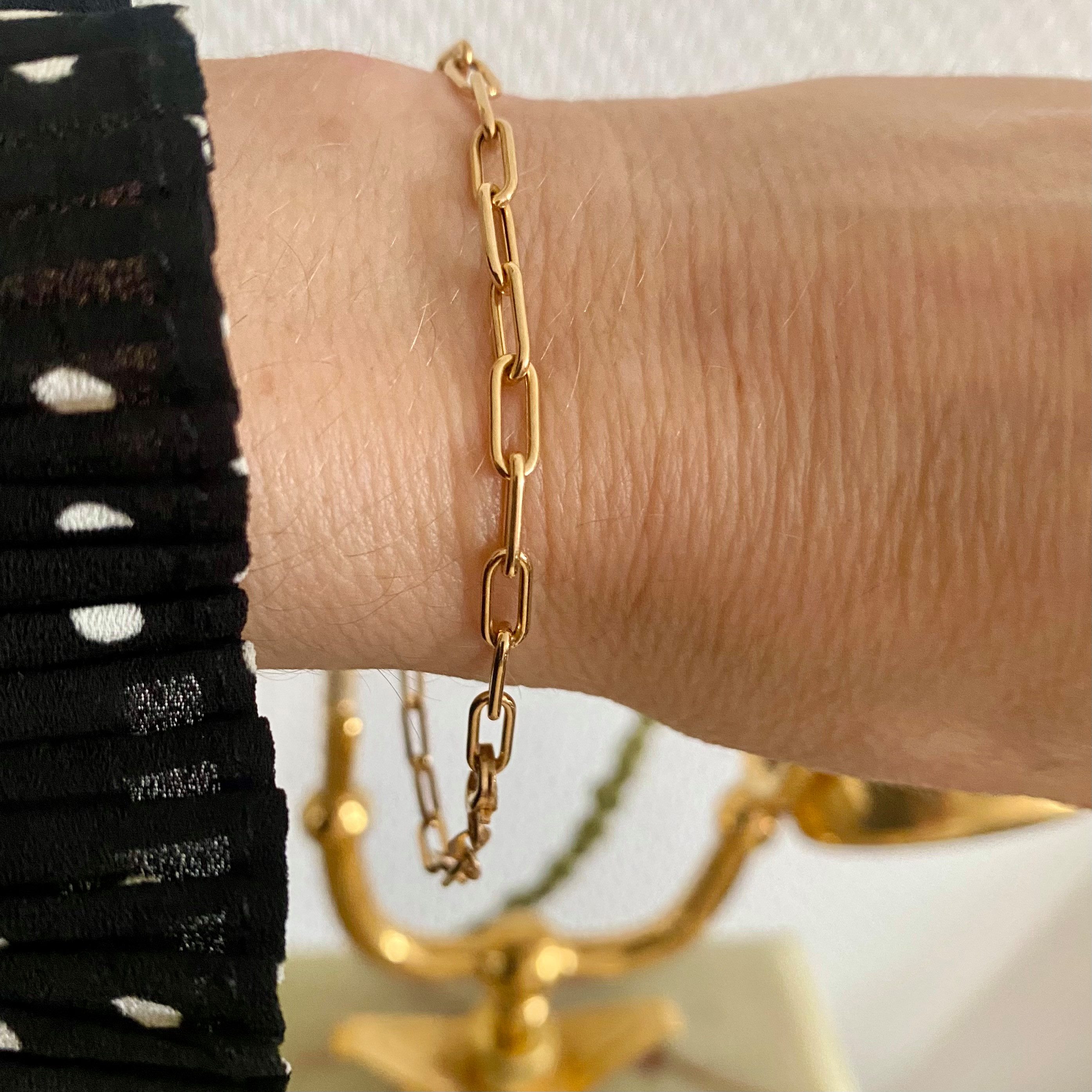 G & J Goldkette Paper Clip 585/14Karat Gold 3,5mm 19 - 90cm (inkl. Schmucke günstig online kaufen