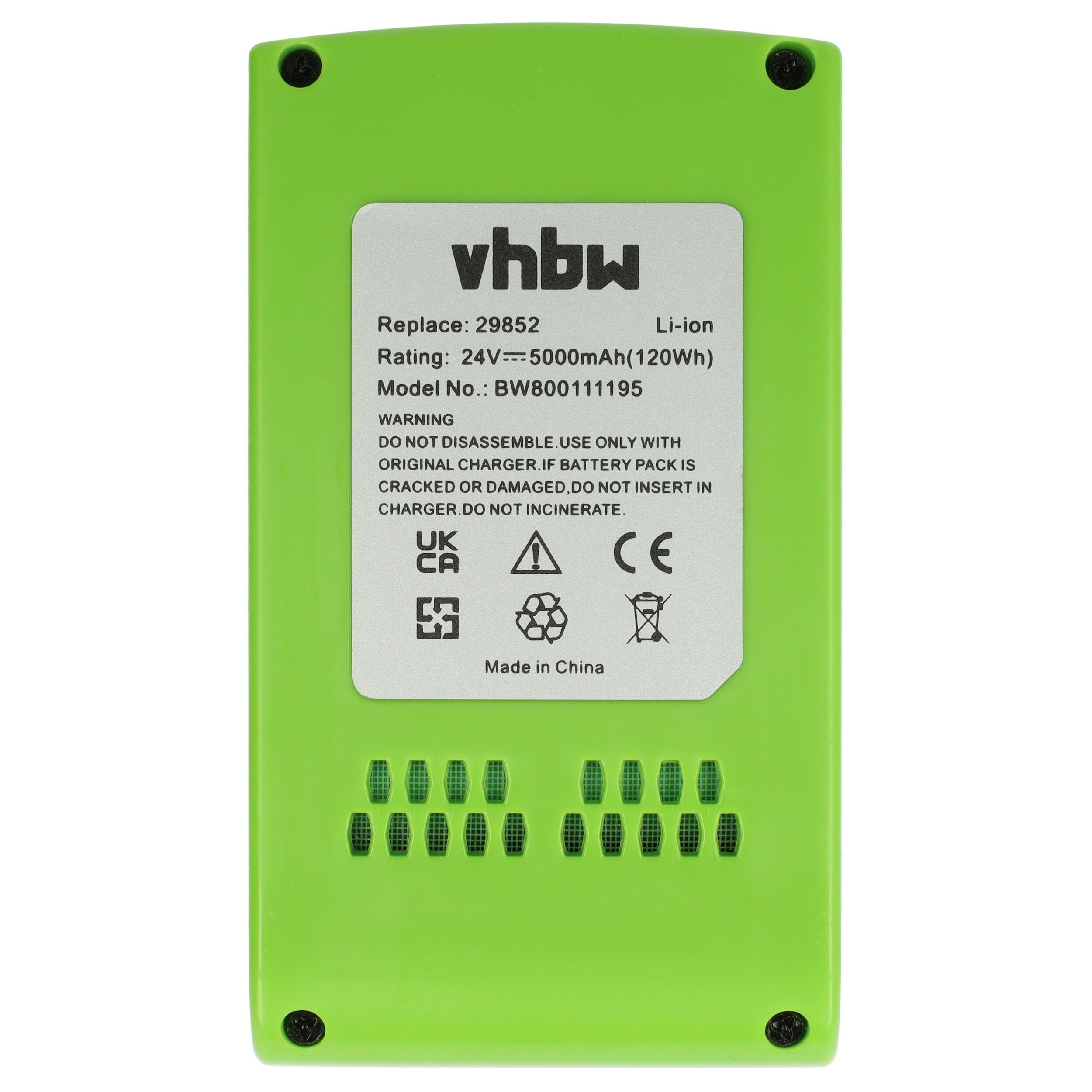 vhbw 24 mit Li, 24 (24 Alpina Li 24 H T Li-Ion 5000 mAh BLA V) kompatibel Li, Li, 24 Akku Li, 24 MT C