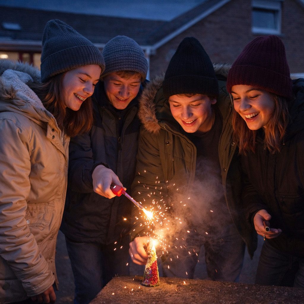 FlameXBurn Geburtstagskerze Party für Jugendefeuerwerk Silvester 2026 (Set, günstig online kaufen