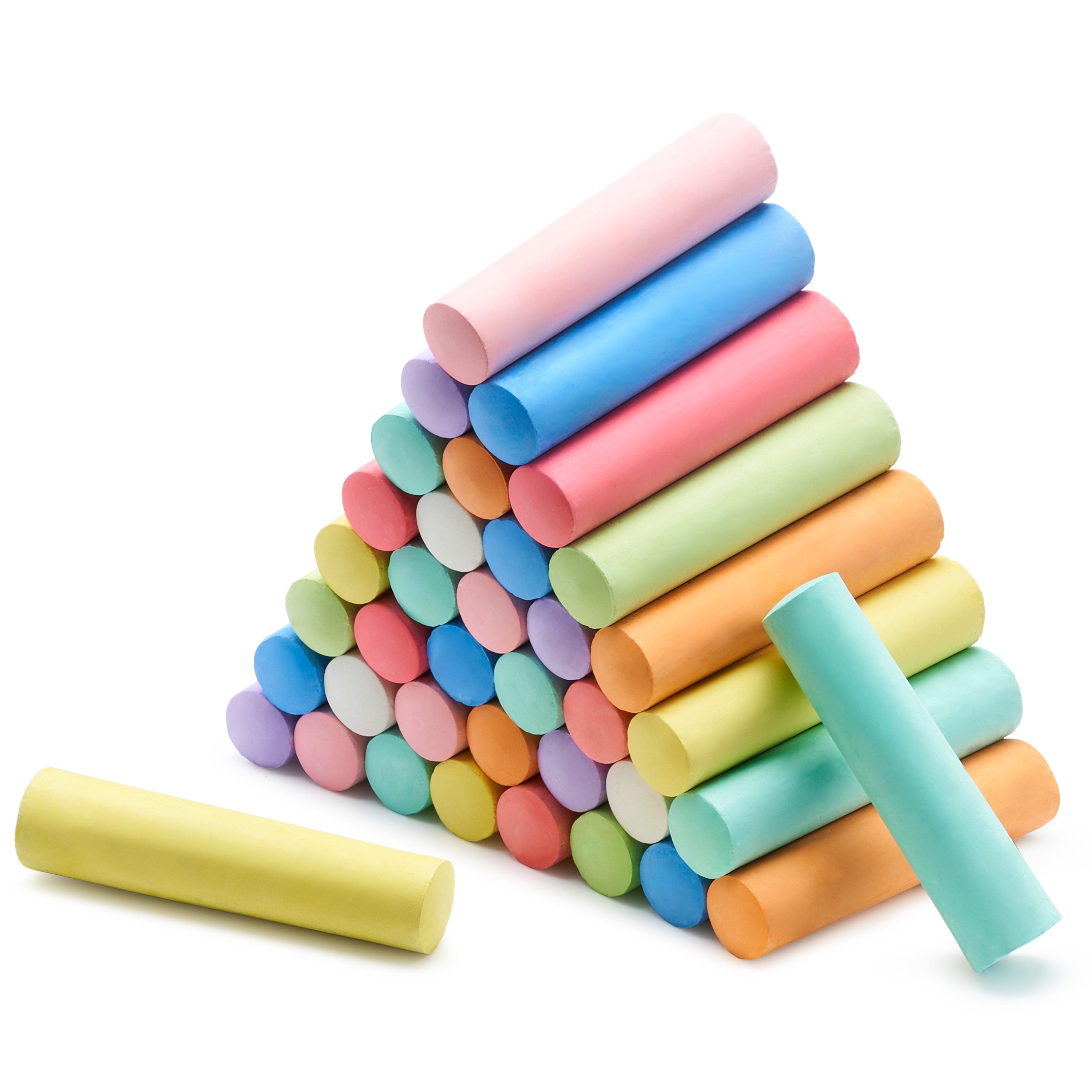 JOYIN Kreidefarbe JOYIN 60 PCS ungiftige abwaschbare Jumbo-Kreide für den Außenbereich