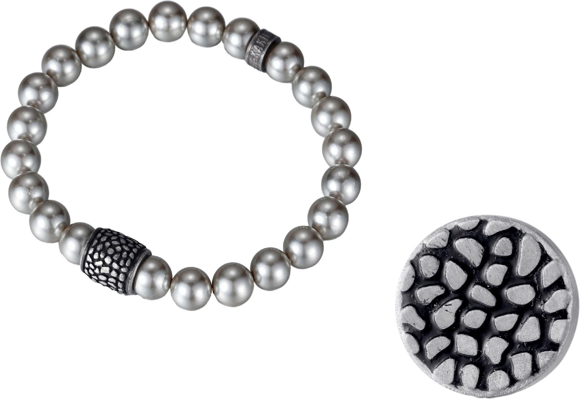 Kingka Schmuckset Mulitpack Schmuck Geschenk Edelstahl Armband Ohrstecker (Set, 2-tlg), mit Muschelperlen