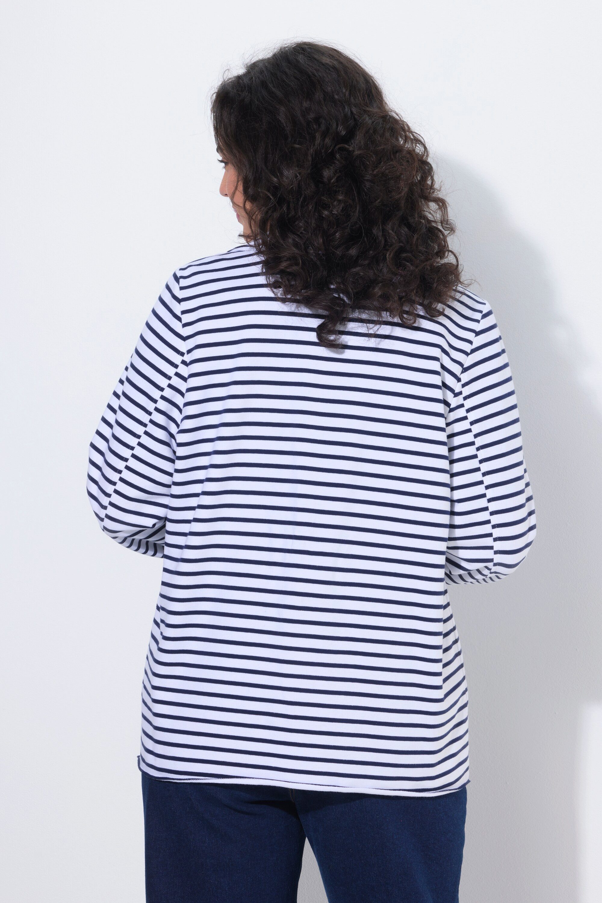 Ulla Popken Blusenblazer Jerseyblazer Rollkanten Reverskragen Langarm