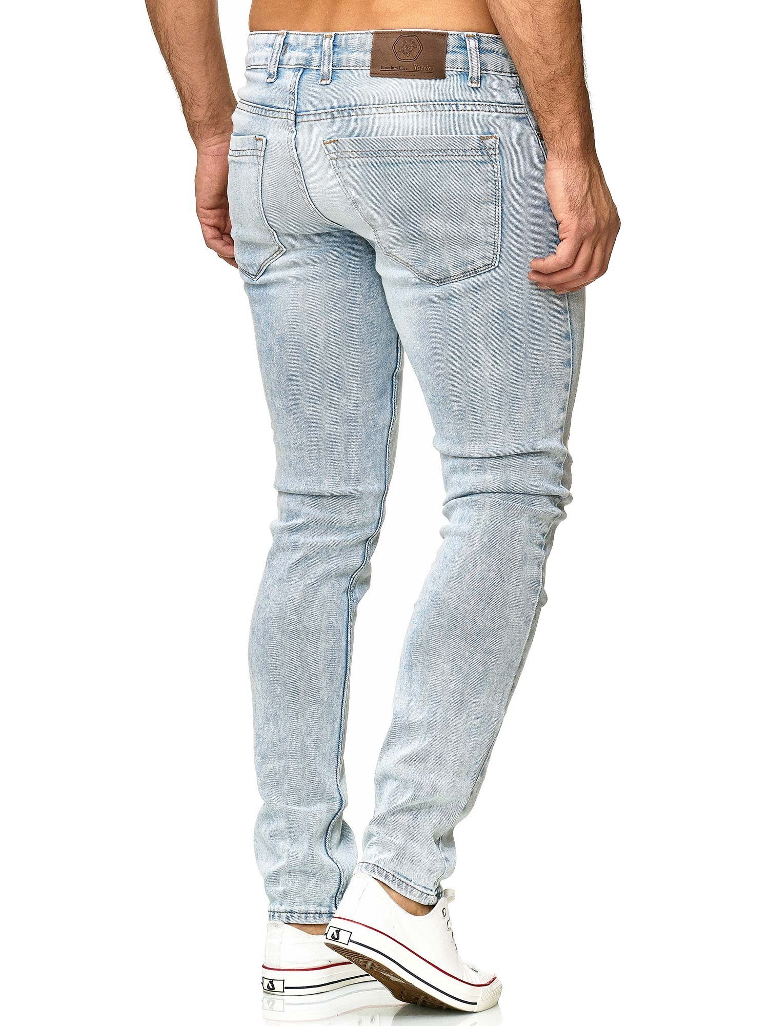 Tazzio Slim-fit-Jeans 16525 Stretch mit Elasthan & im Destroyed-Look – Bild 3 von 3