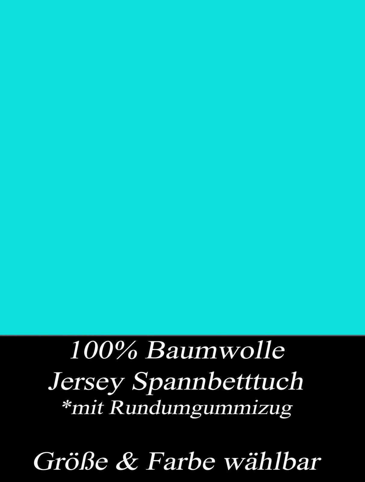 Visaggio Spannbettlaken Jersey Spannbetttuch aus 100% Baumwolle Bettlaken, Jersey, Gummizug: rundum, Spannbettlaken, Steghöhe 25 cm – Bild 3 von 3