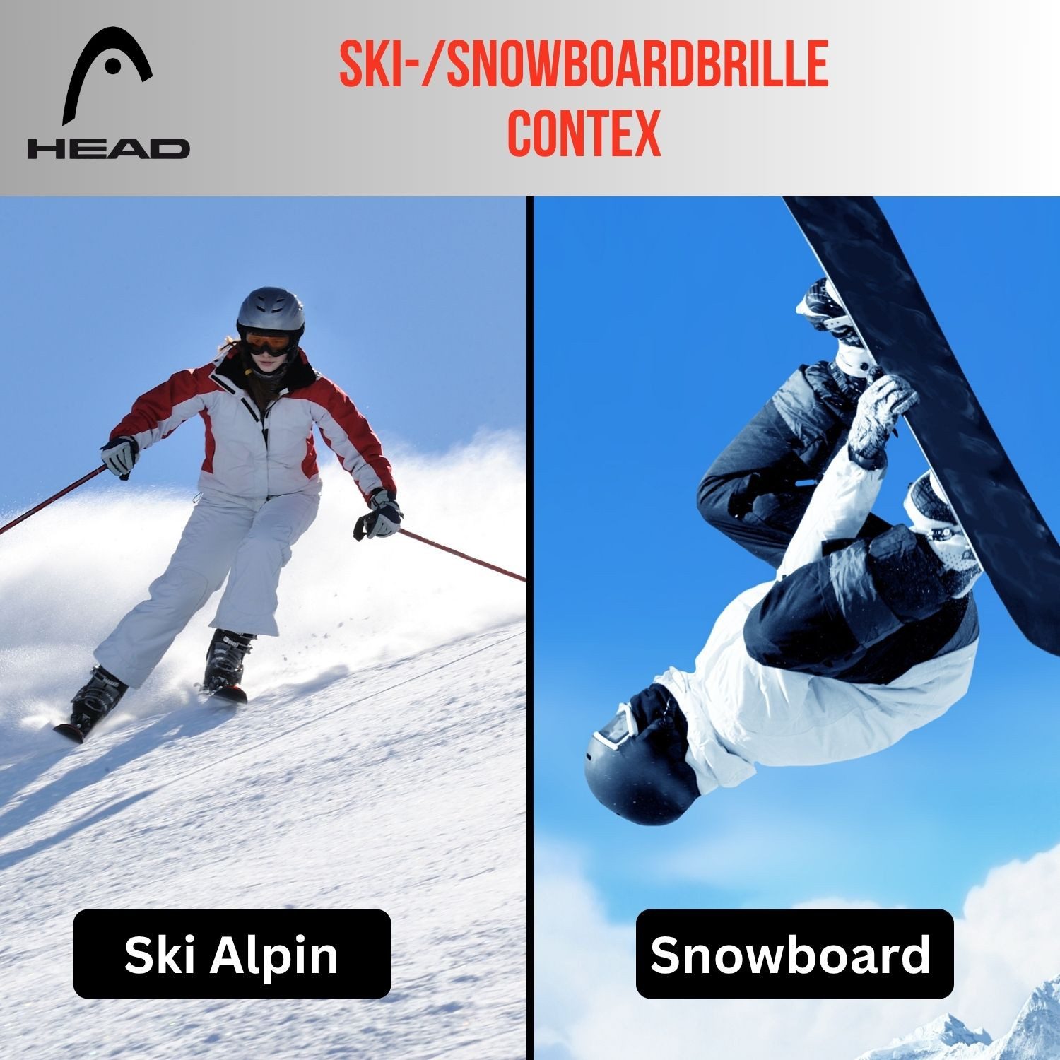 Head Skibrille, Contex Pro 5K Snowboardbrille Skibrille Größe L UV400 UV-Schutz