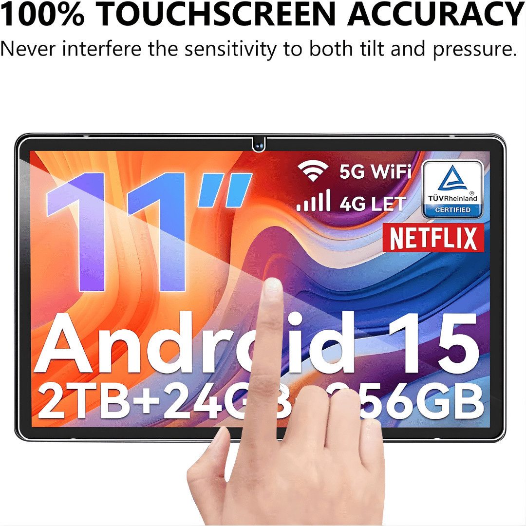 SmartUP Displayschutzglas für Tabwee T90 / W90 11" Display Panzerfolie Hartglas Full Screen 9H für Tabwee T90 / W90 – Bild 4 von 5