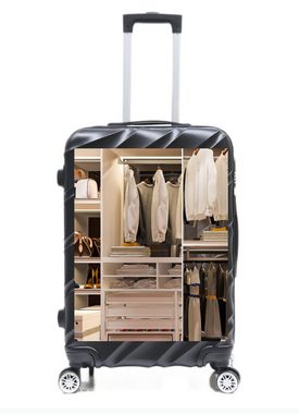 KESSMANN Kofferset Hartschalen Koffer Stilvoll praktisch 3er Set Kofferset Reisekoffer, 4 Rollen, (Koffer-Set, 3 tlg., Leichtgewicht Rollkoffer 360° Rollen Reisen Urlaub Reisekoffer Set), Trolley Gepäckset Hartschalenkoffer Urlaubskoffer Handgepäck Organizer