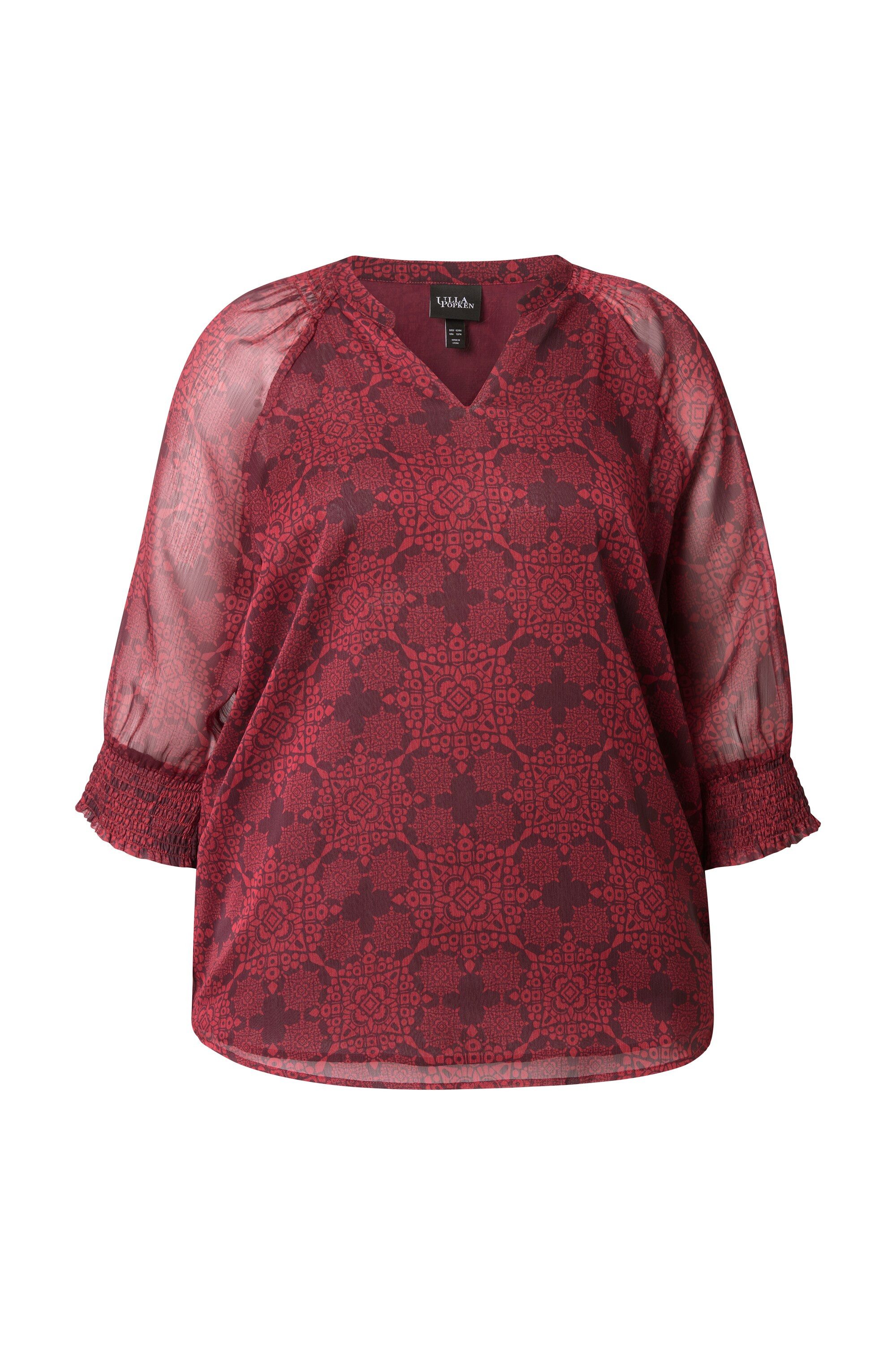 Ulla Popken Tunika Tunika Oversized Tunika-Ausschnitt günstig online kaufen