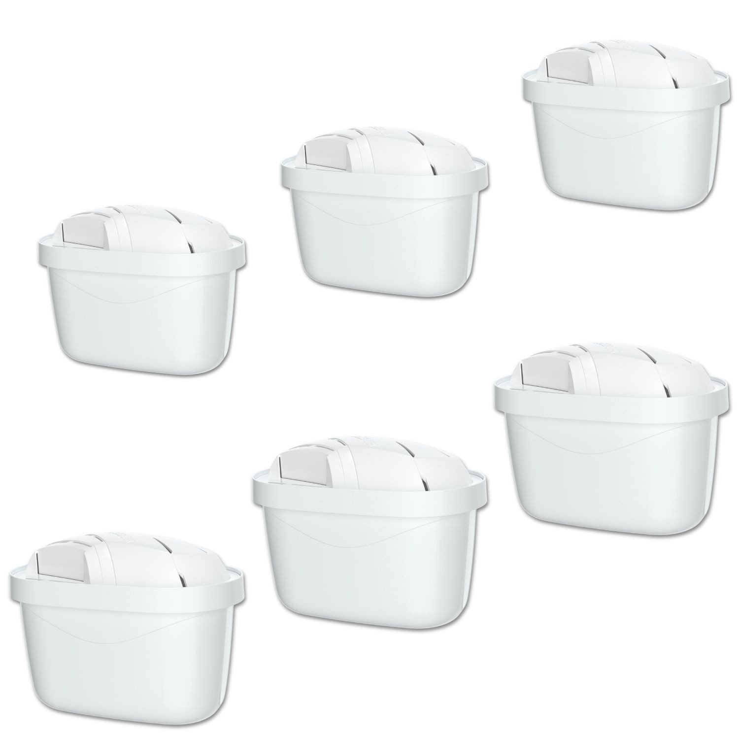 HaGa Kalk- und Wasserfilter 6x AquaMax Classic Wessper Wasserfilter-Kartusche 200 Liter