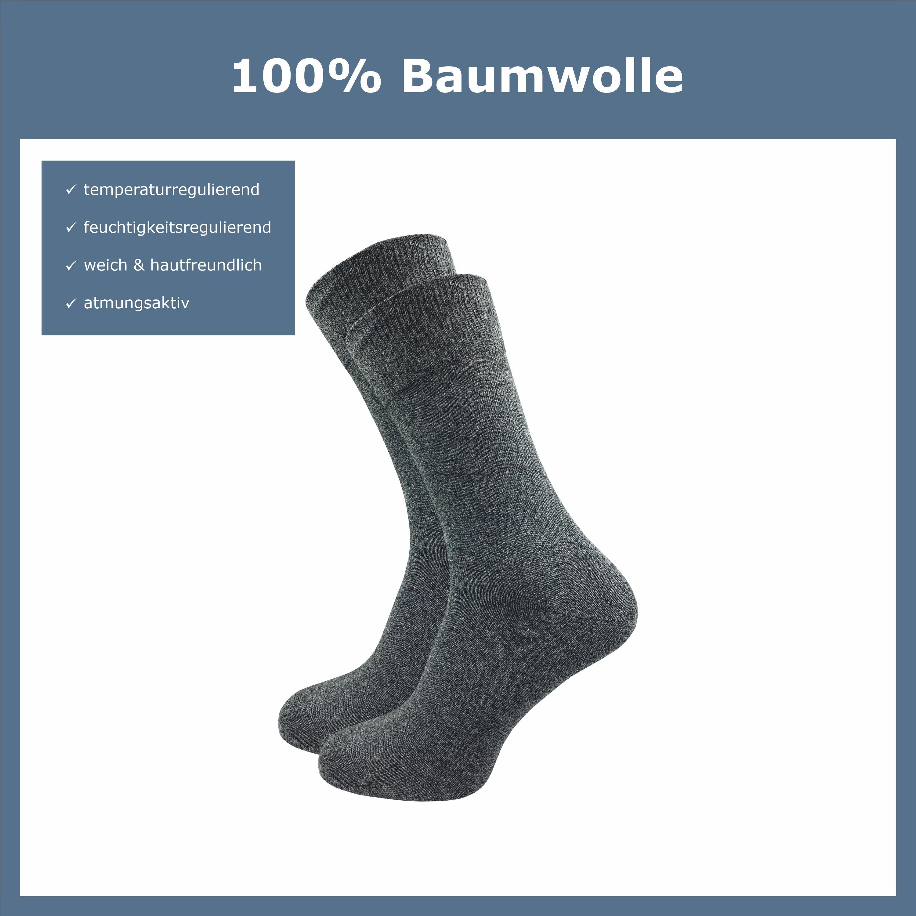 ca·wa·so Businesssocken für Herren aus 100 % Baumwolle - Reine Baumwollsock günstig online kaufen
