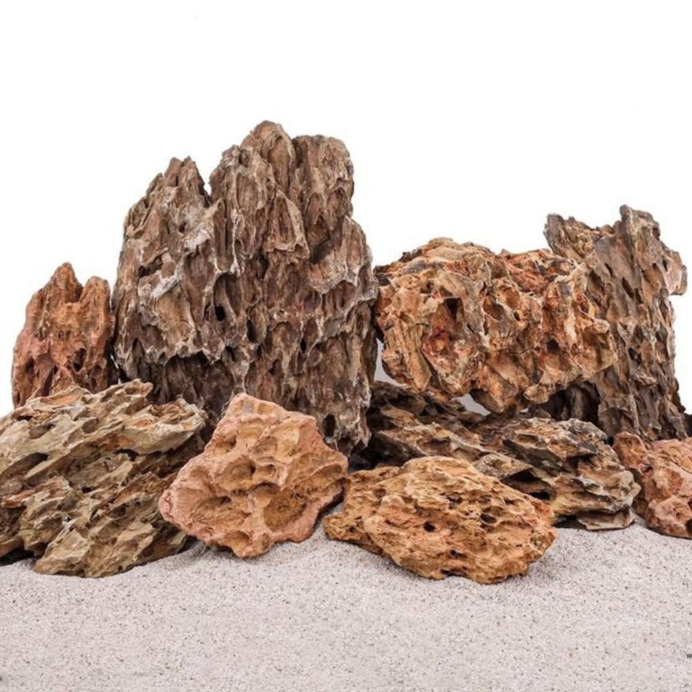 Aquarium Aquarium Natursteine Drachenstein braun 10 Kg Gr.L 1-3 Kg Nr.63