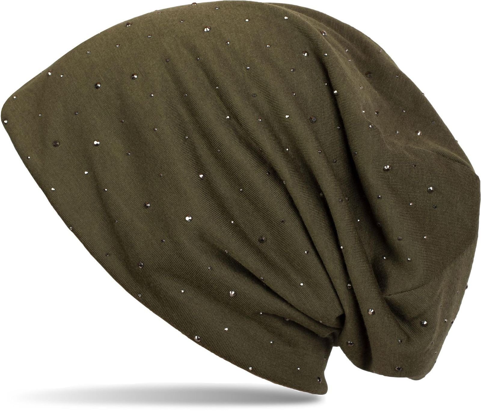 styleBREAKER Beanie Beanie mit Strass Nieten günstig online kaufen