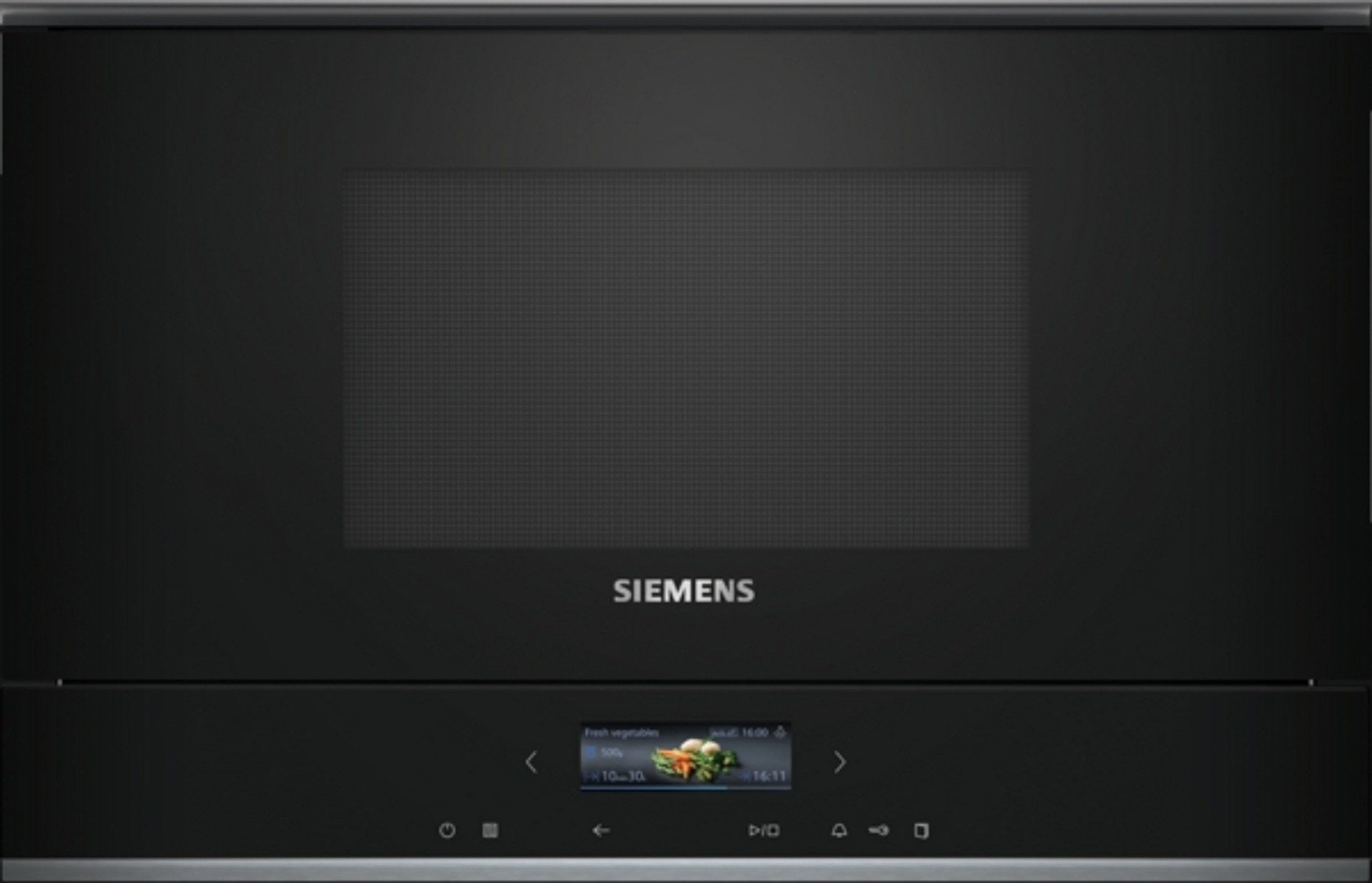 SIEMENS Mikrowelle BE732L1B1, Großflächengrill, Mikrowelle, 21 l, humidClean Plus,cookControl10,Grillfunktion