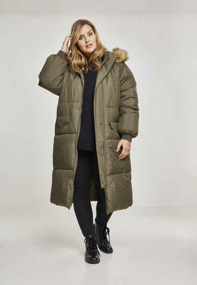 URBAN CLASSICS Outdoorjacke Damen Ladies Oversize Faux Fur Puffer Coat (1-St)