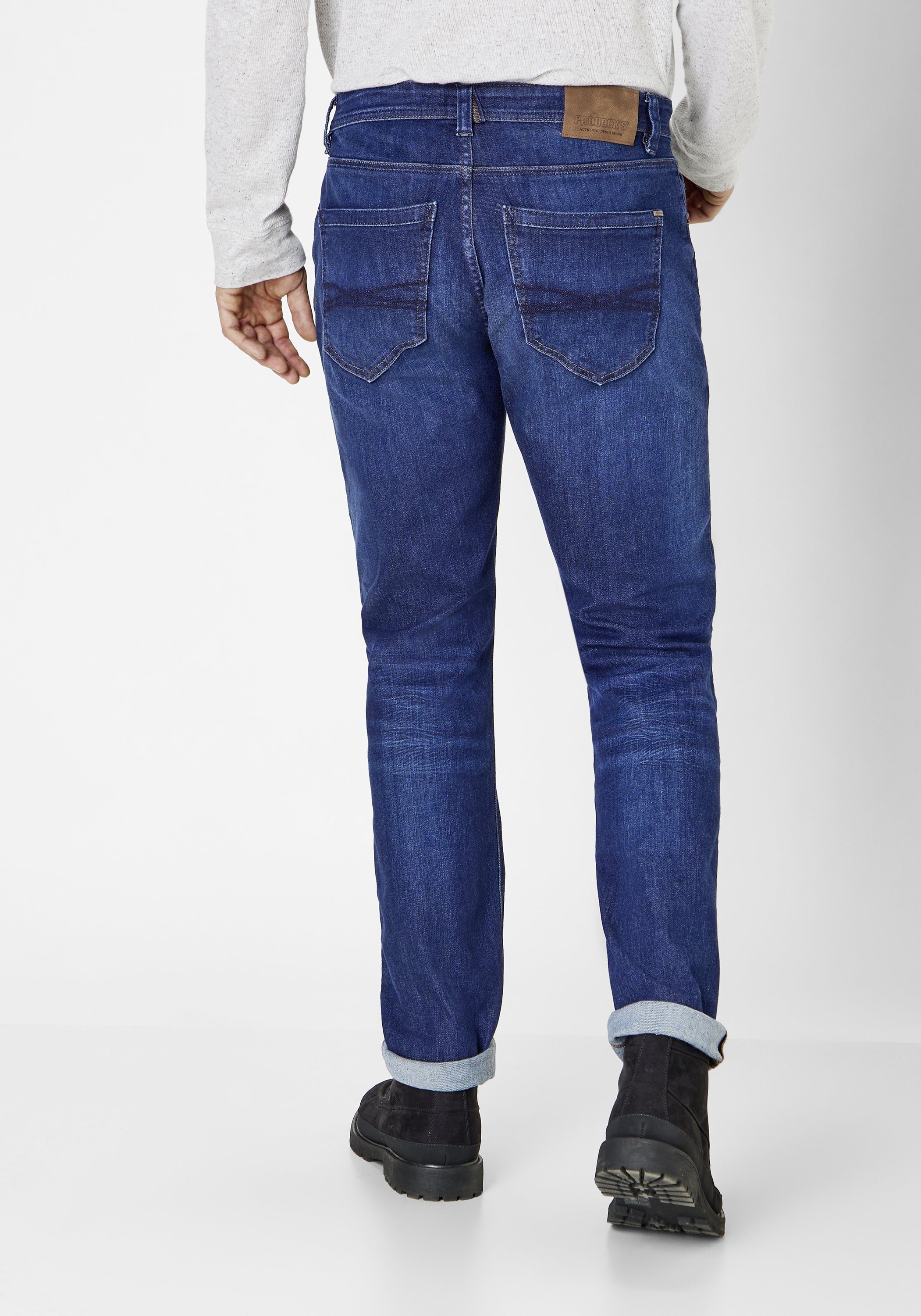 Paddock's Tapered-fit-Jeans RAY blue vintage Comfort & Stretch wash Motion dark