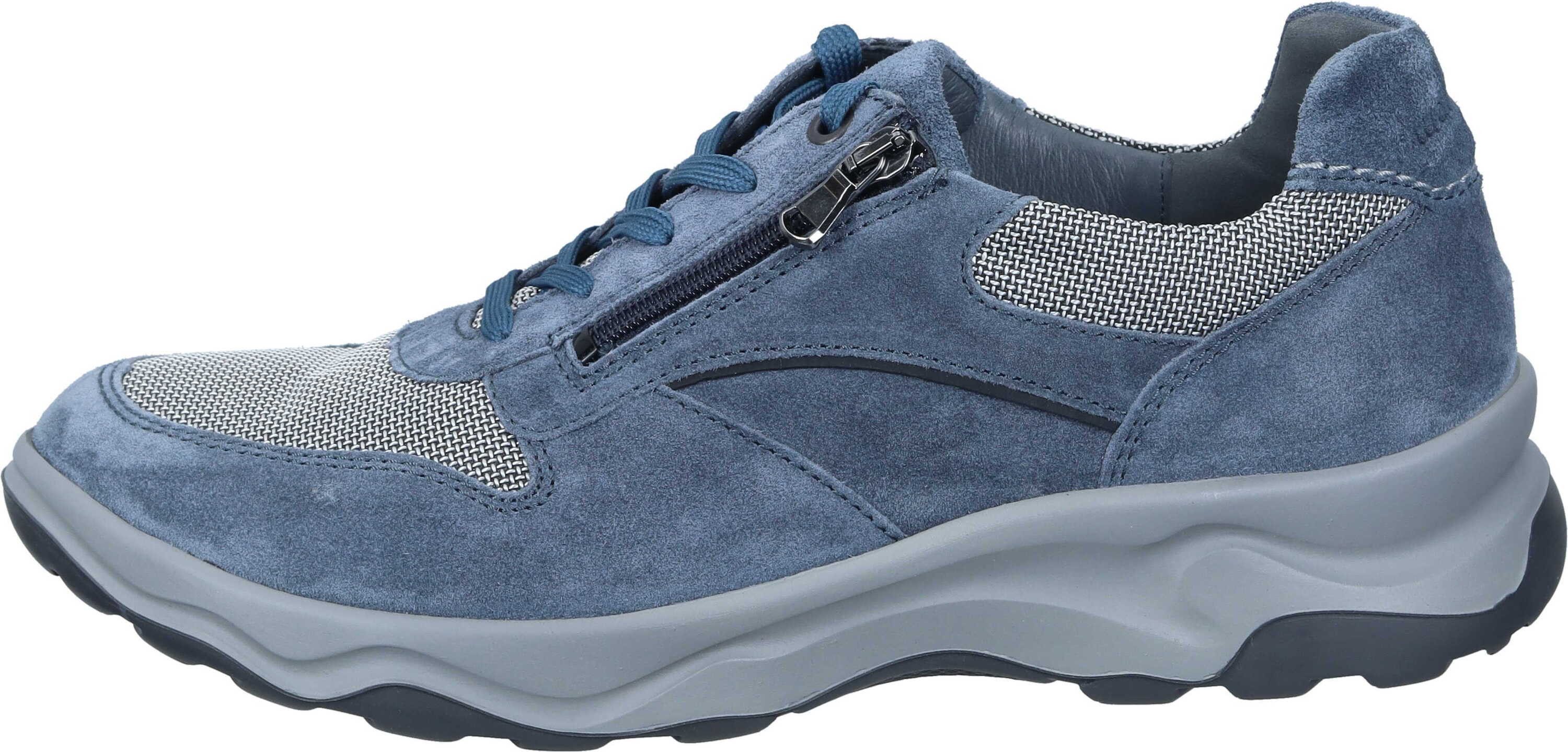 Waldläufer Schnürer Schnürschuh aus Velours/Textil