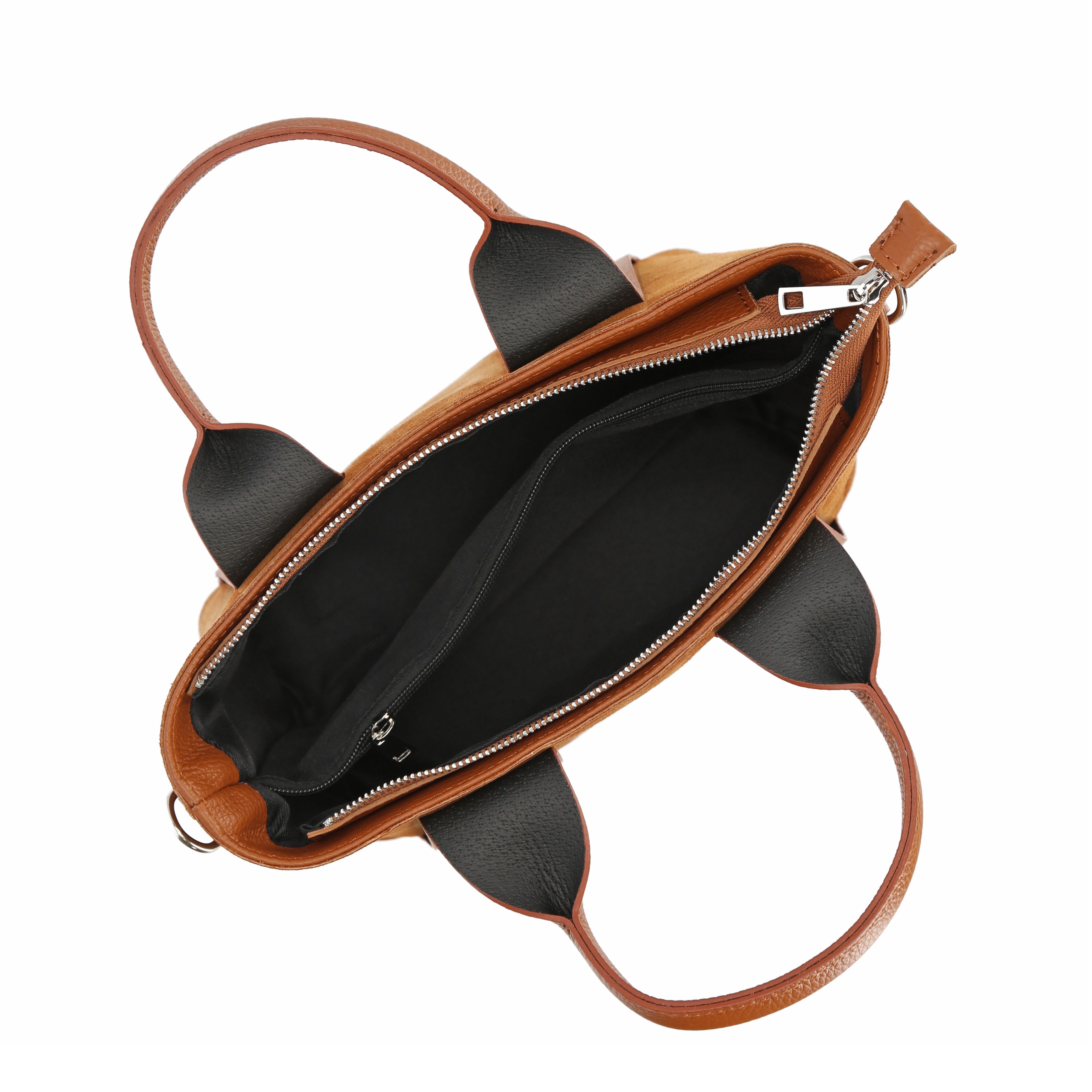 Botego Umhängetasche Damen echtes Leder, Schultertasche Damen Wildleder, Ledertasche Damen