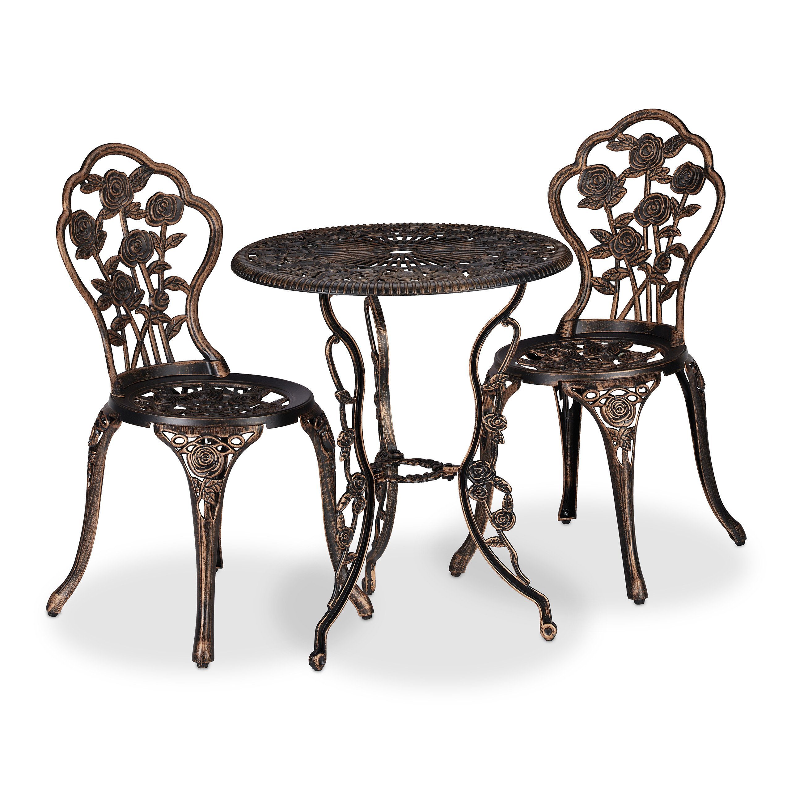 relaxdays Balkonset 3-teiliges Gartenmöbel Set, (1 günstig online kaufen