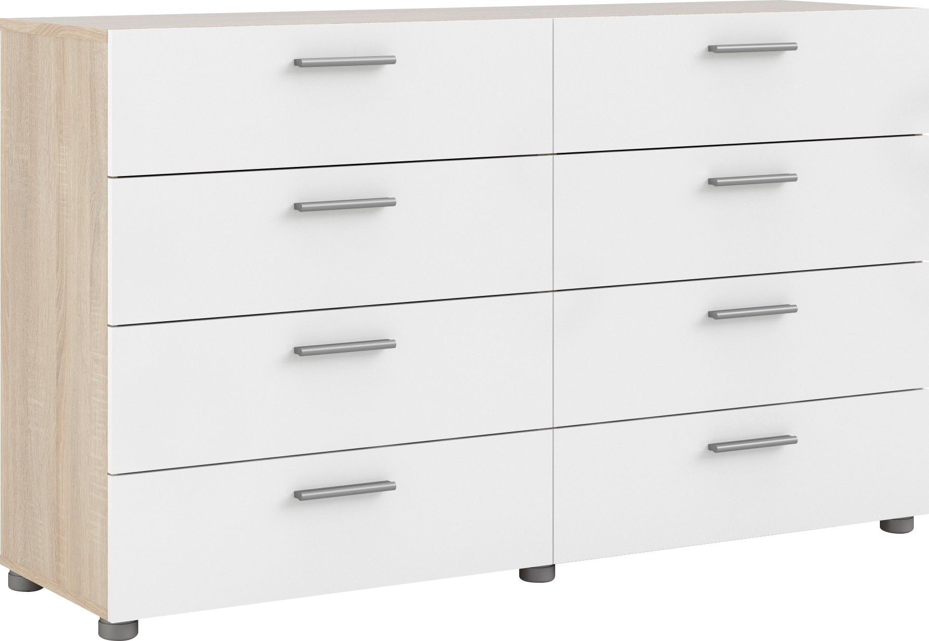 INOSIGN Kommode Pepe, Aufbewahrung, Schubladenschrank, Stauraum, Sideboard mit 8 Schubläden, Breite 140 cm, Höhe 82 cm. Reduzierter Preis € 323,99. Unverbindliche Preisempfehlung € 684,00
