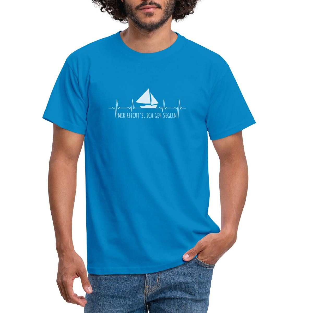 Spreadshirt T-Shirt Herzschlag Mir Reichts Ich Gehe Segeln Boot Männer T-Shirt (1-tlg)