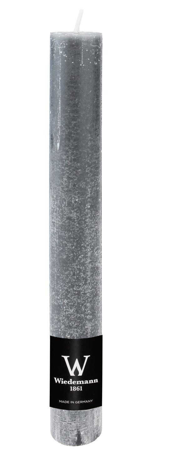 INNA-Glas Tafelkerze AURORA, dunkelgrau, 25cm, Ø3,5cm, 25h - Made in Germany