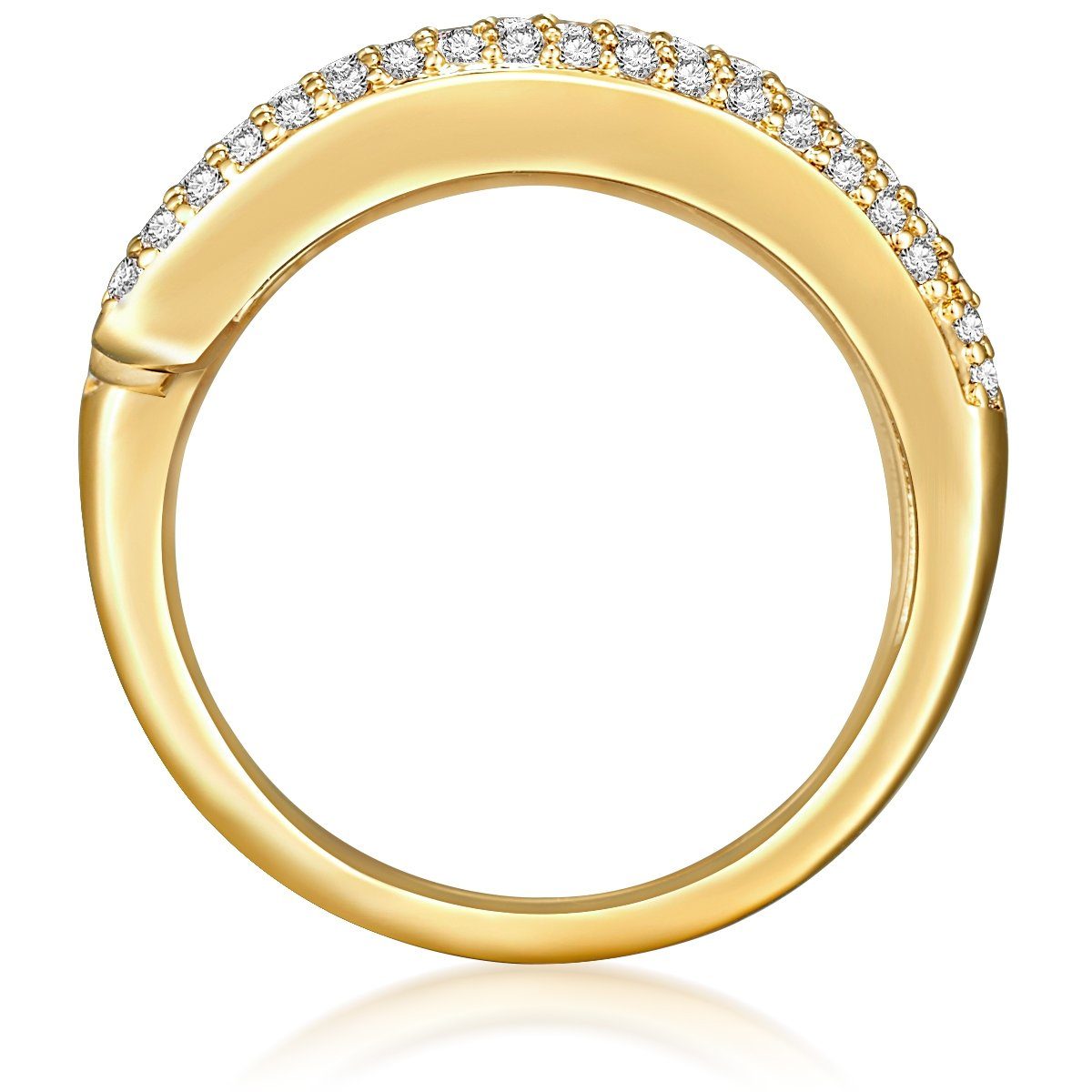 Lulu & Jane Fingerring gelbgold, Messing günstig online kaufen