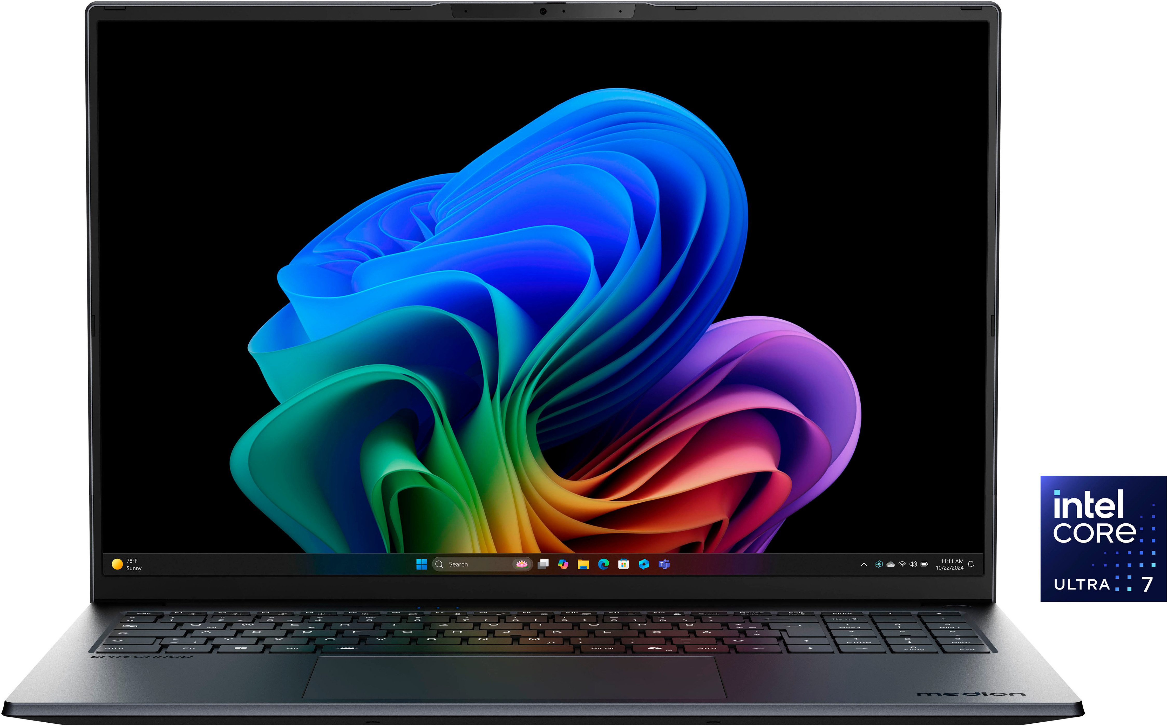 Medion® SPRCHRGD 16 S1 OLED (MD62744) Notebook (40,6 cm/16 Zoll, Intel Core Ultra 7 258V, ARC 140V, 1000 GB SSD)