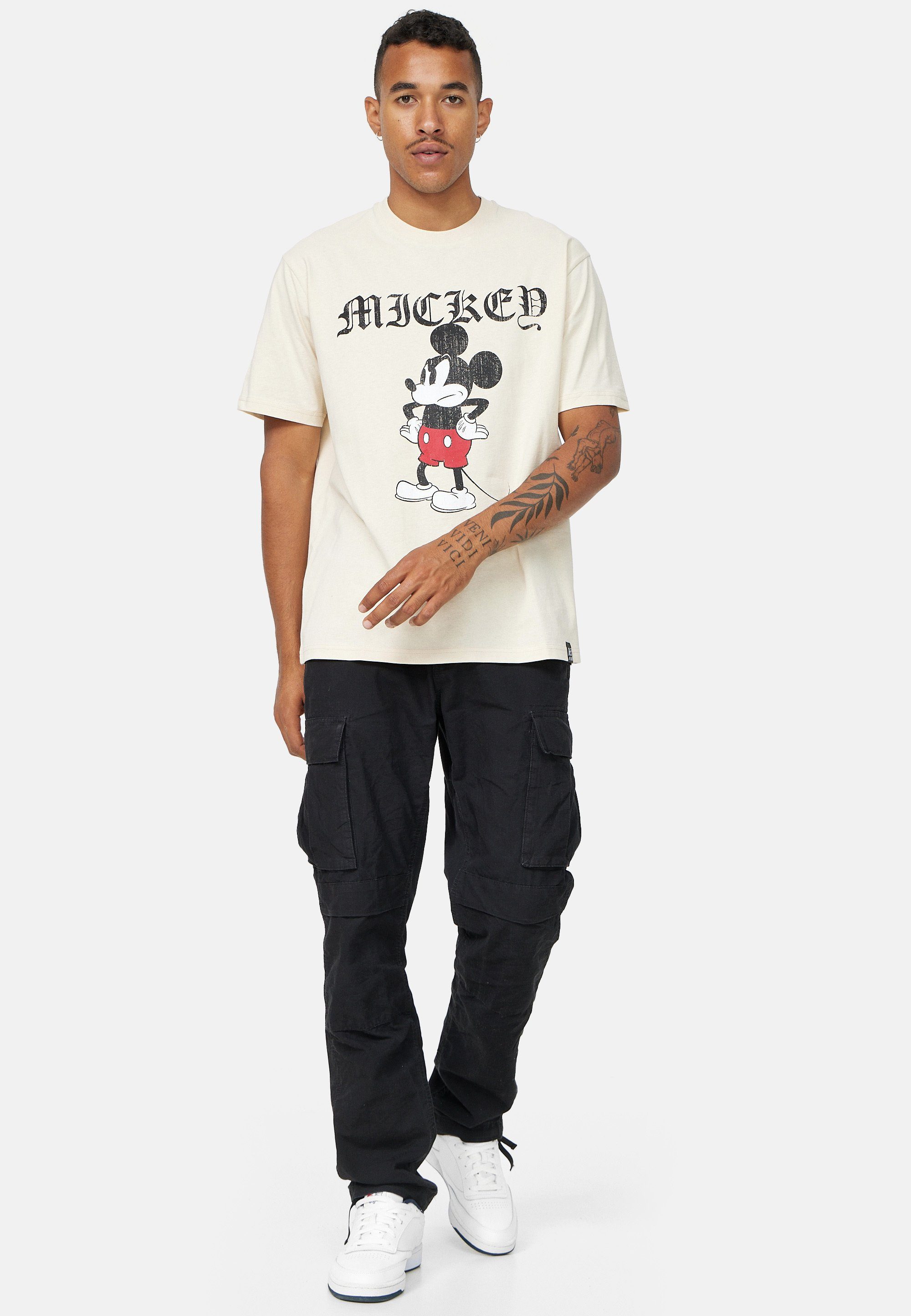 T-Shirt Weiß Grumpy zertifizierte Disney Bio-Baumwolle Recovered GOTS Mickey