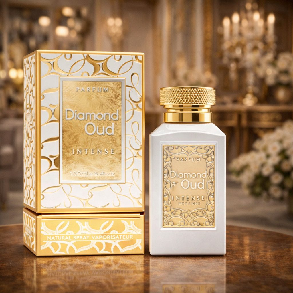 Attar & Co London Eau de Parfum Diamond Oud Classic & Intense Unisex, Orientalisch-Holzig 100 ml, 1-tlg., Hergestellt in England, Bergamotte, Zedernholz, Patchouli-Essenz