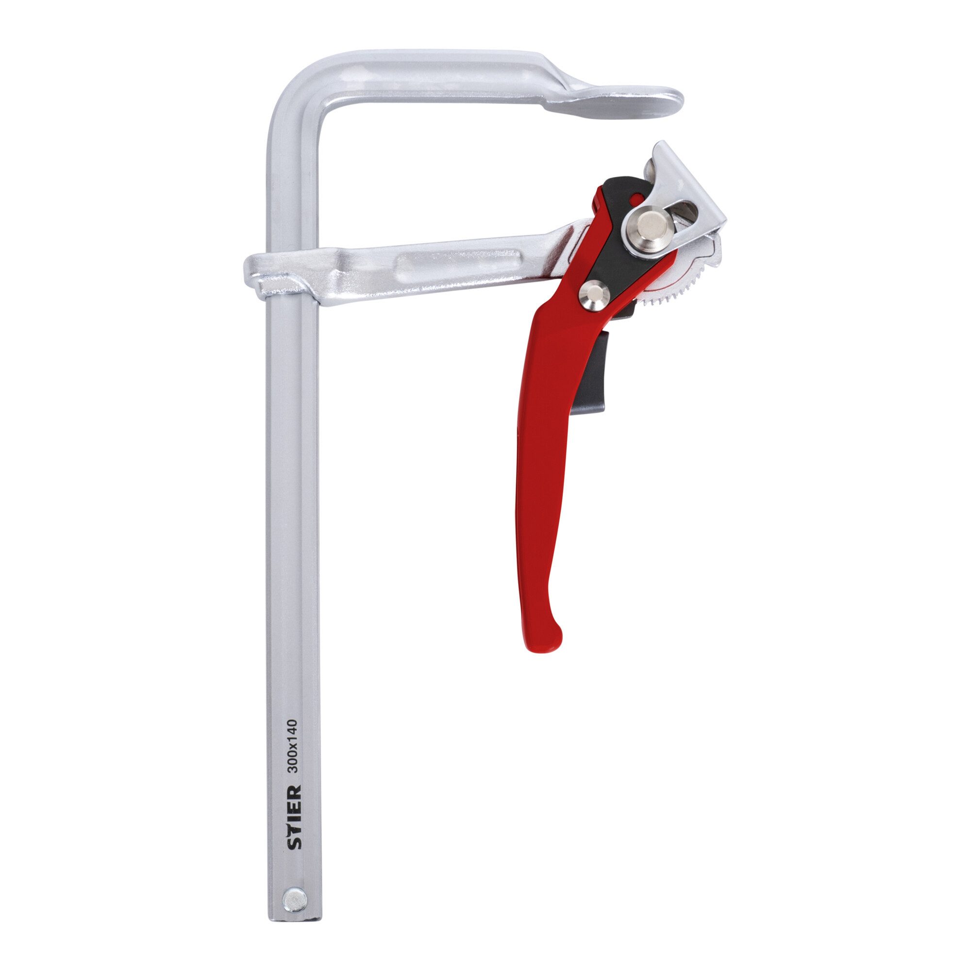 Stier Zwinge STIER Ganzstahl Hebelzwinge FHZ 300/140 mit bis zu 1570 Nm Spannkraft