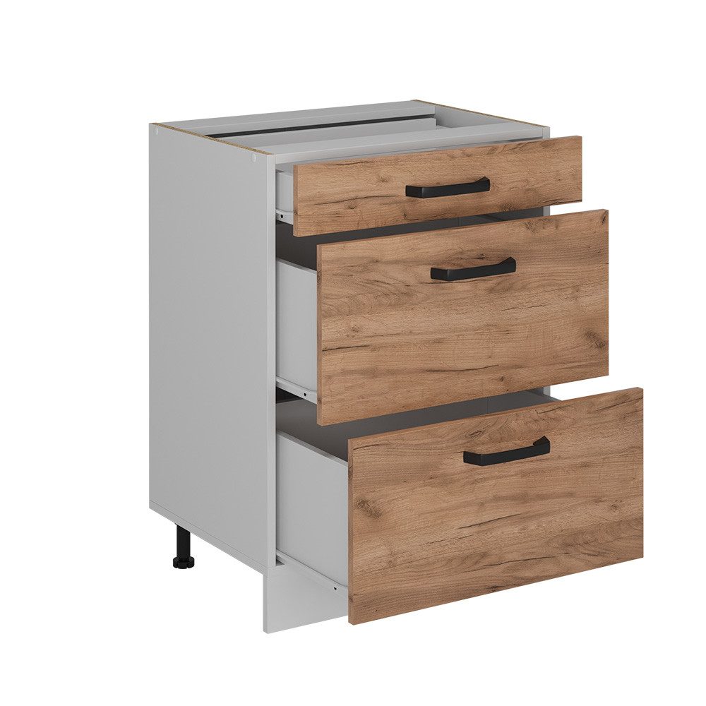Vicco Unterschrank R-Line, Goldkraft Eiche/Weiß, 60 günstig online kaufen