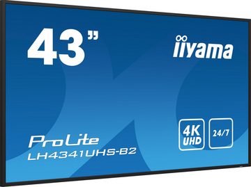 Iiyama iiyama ProLite LH4341UHS 43" 16:9 4K 24/7 IPS Display schwarz LED-Monitor