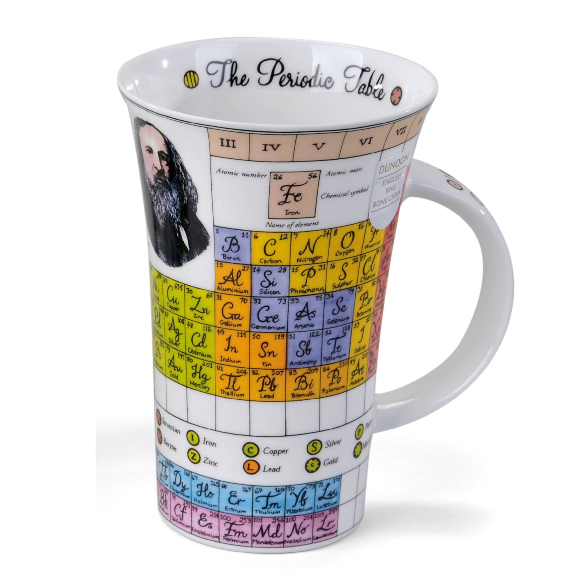 formano Tasse Dunoon Glencoe, Porzellan, Spülmaschinengeeignet, Mehrfarbig, Motiv: Physik, Höhe: 15.5cm