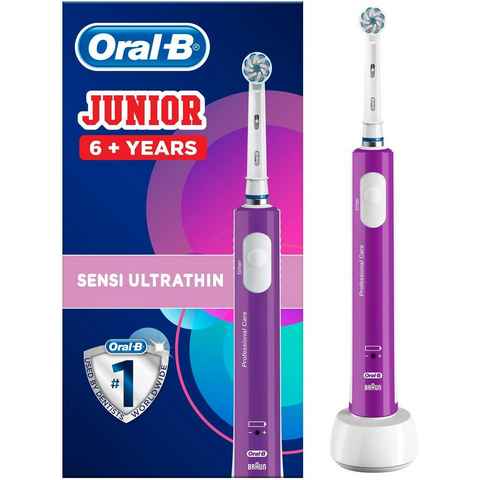 Oral-B Elektrische Zahnbürste Junior Purple, Aufsteckbürsten: 1 St.