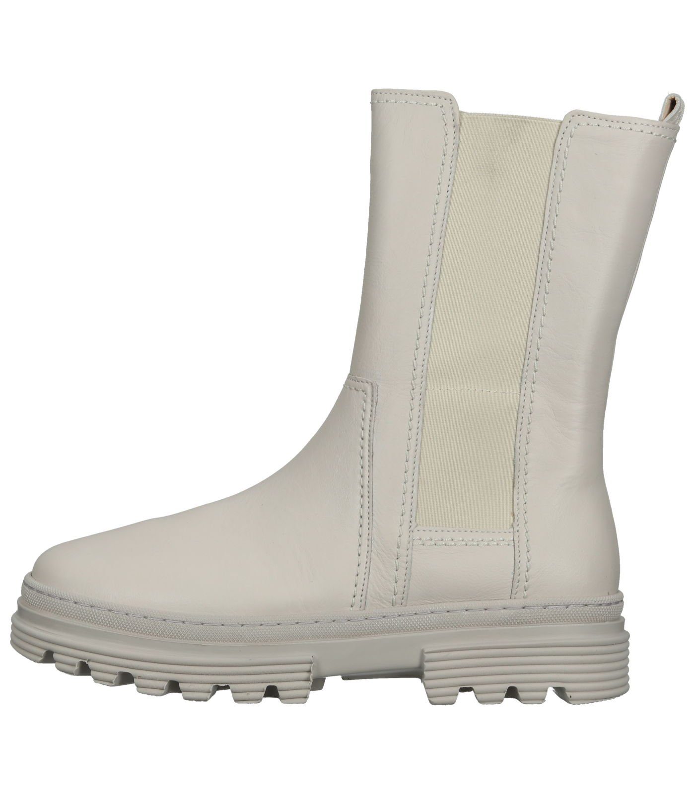 Leder Stiefelette Stiefelette / Gabor (latte Weiß 60)