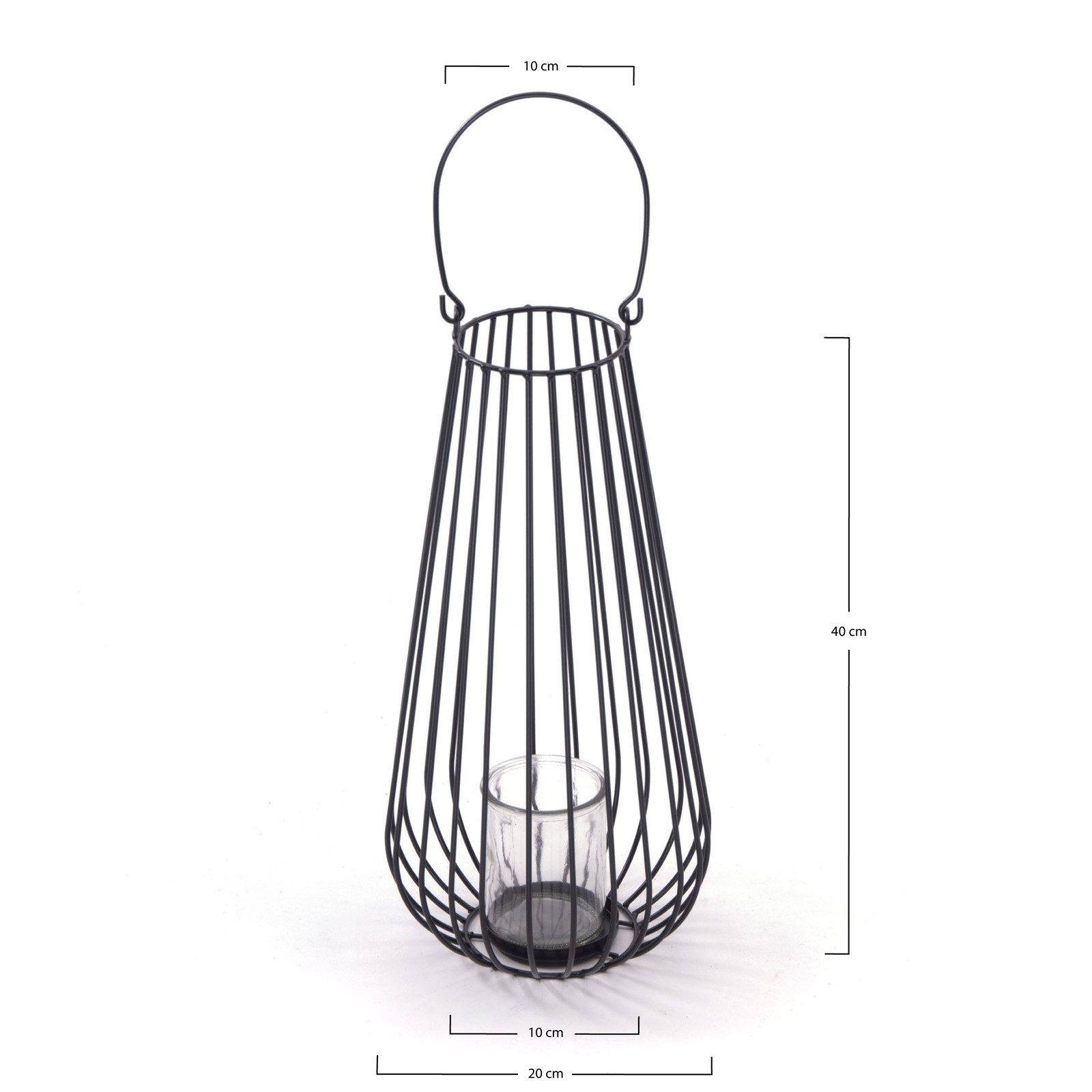 CREEDWOOD Windlicht KERZENHALTER "BALTO", 40cm, Metall, günstig online kaufen