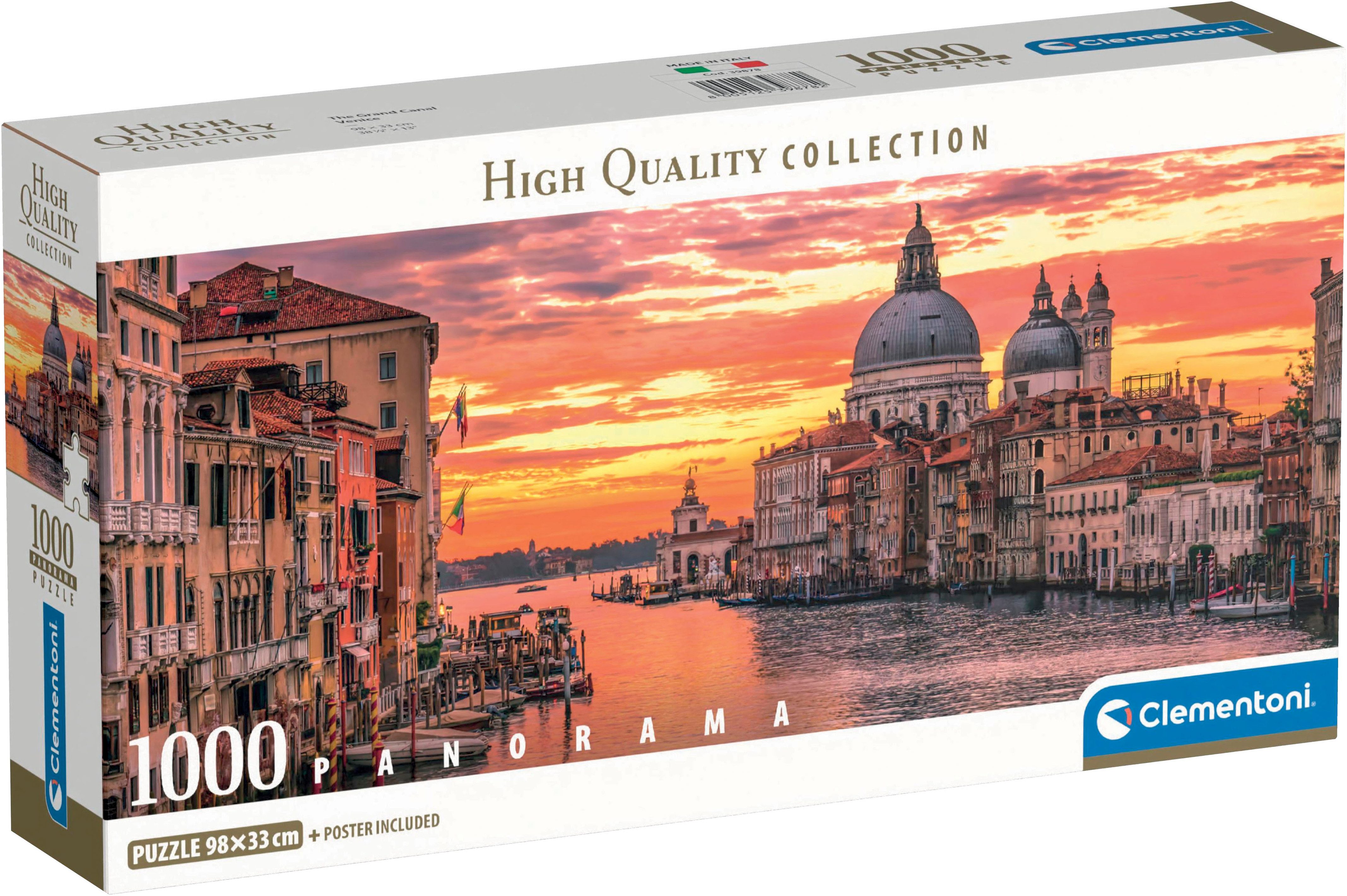 Clementoni® Puzzle Panorama High Quality Collection Compact, Venedig, Canal günstig online kaufen