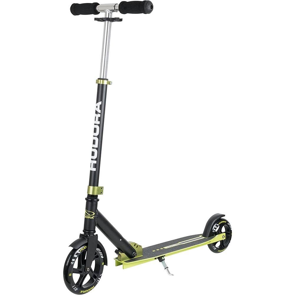 Hudora Scooter Bold Wheel L, Grün, aus Aluminium, klappbar, höhenverstellbar | Kinderroller