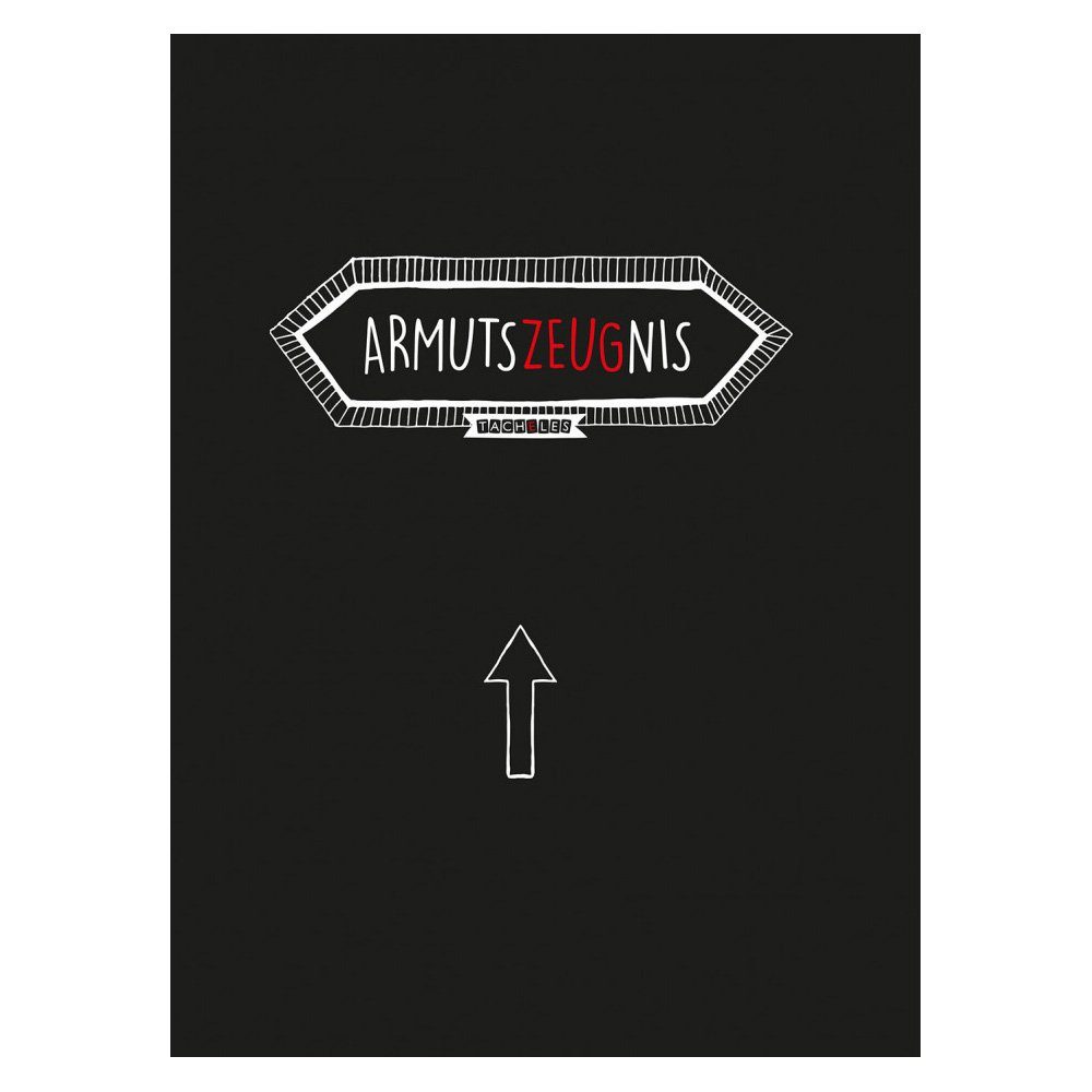 United Labels® Hefter Sammelmappe Armutszeugnis mit Gummiband - Tacheles