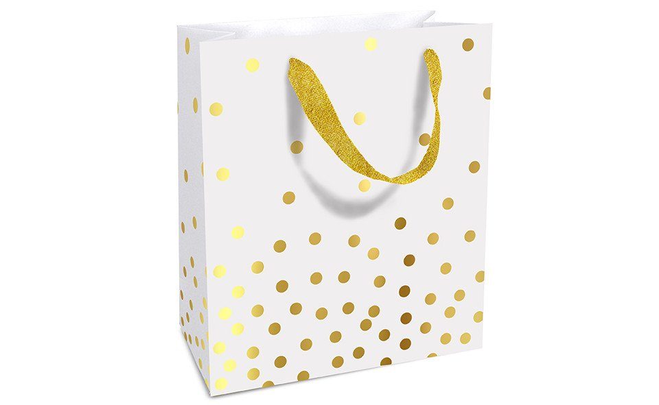 Braun+Company Atelier Geschenkpapier Braun & Company Geschenktragetasche Golden Dots